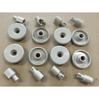 Korbrolle wie AEG 50269971003 - Unterkorb - Set 8 Räder - Electrolux Zanussi