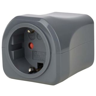 BN-1508160 Reisestecker-Set / Reiseadapter-Set (Reise- Steckdosenadapter mit verschiedenen Aufsätzen für mehr als 150 Länder (7 x Steckereinsätze) schwarz