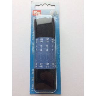 P/SB Schuhband flach 8mm/150cm schwarz Prym 974 740