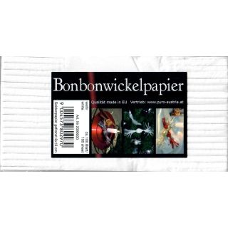 Bonbonwickelpapier 8x16, weiß, ca. 100 Blatt