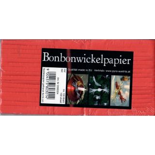 Bonbonwickelpapier 8x16, rot, ca. 100 Blatt