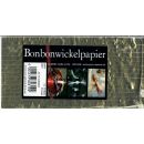 Bonbonwickelpapier 8x16, Alu - mit Fransen, gold, ca. 10...