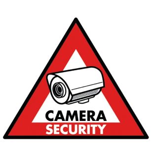 SAS-ST-CS CCTV Warnaufkleber