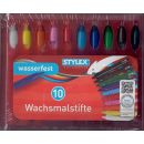 Wachsmalstifte Schiebehülse wasserfest 10stk