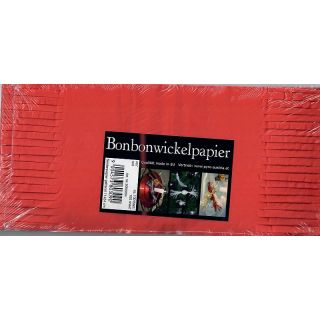 Bonbonwickelpapier 11x24, rot, ca. 100 Blatt