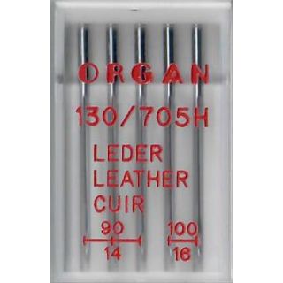 ORGAN Maschinnadel Leder 90-100 (VPE=5 Stk Nadel)