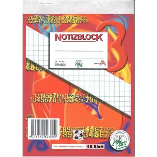 Notizblock A6 48 Blatt kariert