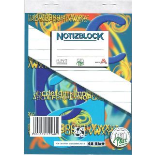 Notizblock A6 48 Blatt liniert