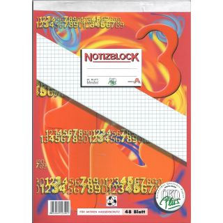 Notizblock A4 48 Blatt kariert