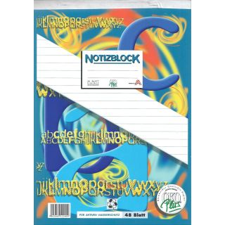 Notizblock A4 48 Blatt liniert