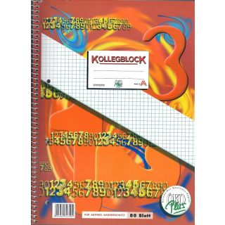 Kollegblock A4 80 Blatt kariert