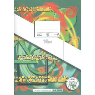 Heft #10KR A4 40 Blatt glatt mit Korrekturrand