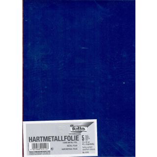 Hartmetallfolie 25x30cm 5 Blatt - fabrig sortiert