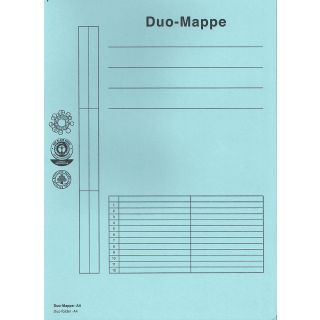 Duo-Mappe A4 Donau Farbe 10 blau