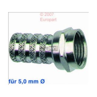 F-Stecker schraub. 5,0mm DU